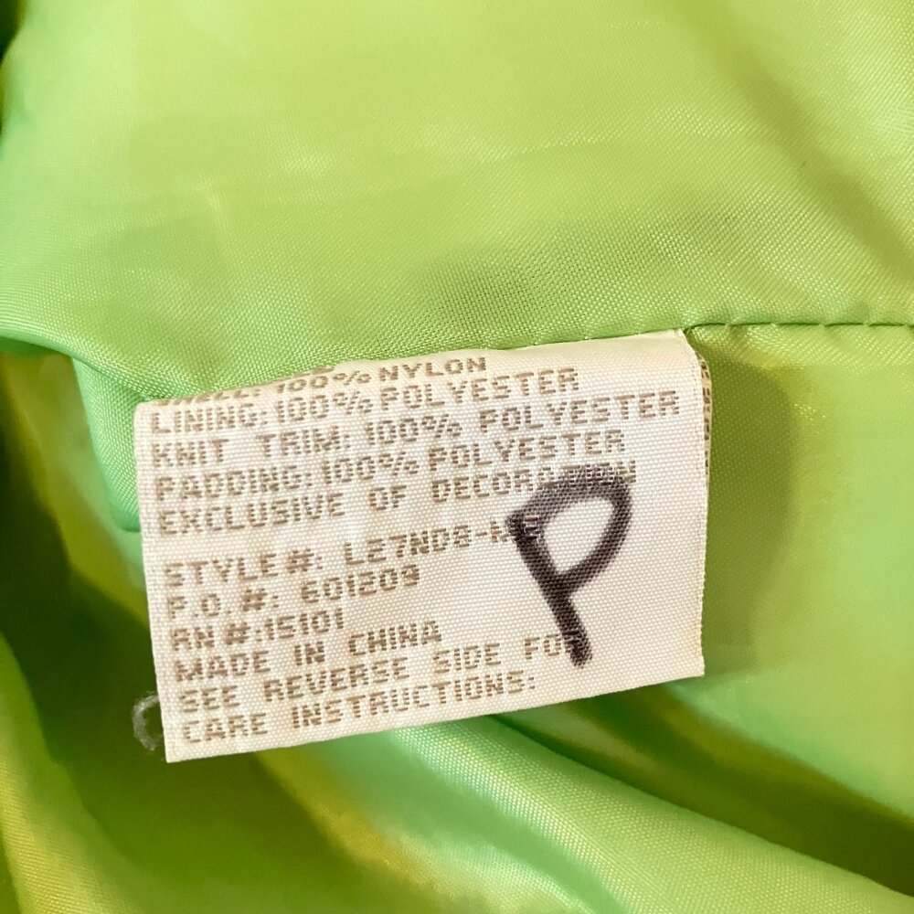 London Fog Girls sz. 5 Green and Pink Winter Coat - Picture 8 of 8